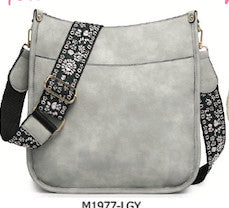 Jen & Co Chloe Crossbody Light Grey M1977