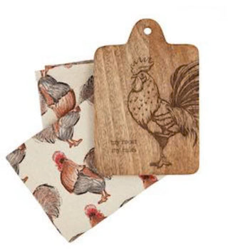 Mudpie Chicken Board Towel Set