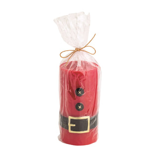 Mudpie Santa Flameless Pillar Large