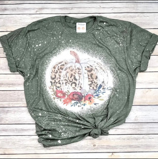 Daydreamer Designs Leopard Pumpkin Graphic T-Shirt