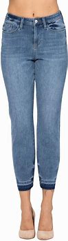 Judy Blue ThermaDenim Undone Hem Boyfriend Jeans 88208