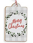 Merry Christmas Tag Ornament