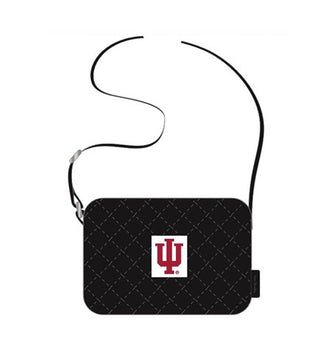 Vera Bradley Small Stadium Crossbody Black Indiana University