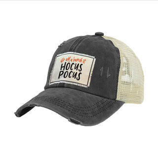 Hocus Pocus Distressed Trucker Hat