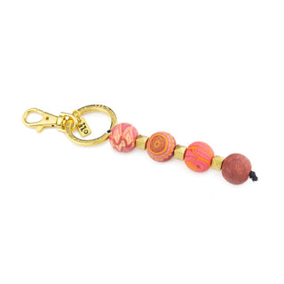 Jilzarah Savannah Red 4 Ball Keychain
