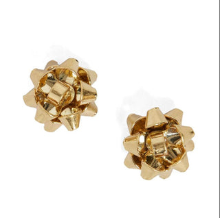Whispers Bow Earrings Gold WN004482