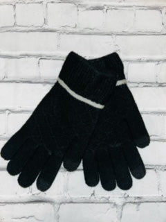 Britt's Knits Knitted Gloves Black
