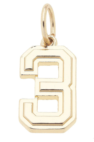 Canvas Style Charmed Number Charm