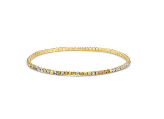My Fun Colors Petite Crystal Tennis Bracelet Gold Mix/Gold