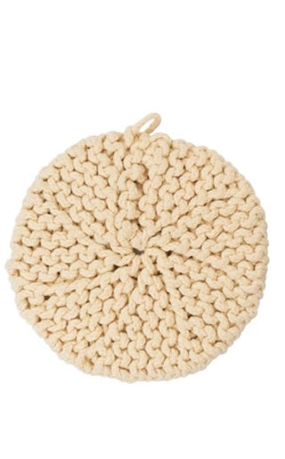 Round Cotton Crocheted Pot Holder