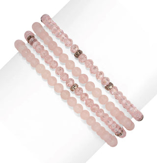 My Fun Colors Spiritual Gemstone Bracelet Rose Quartz