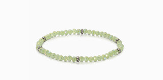 My Fun Colors Mini Crystal Bracelet Jade Silver Accent