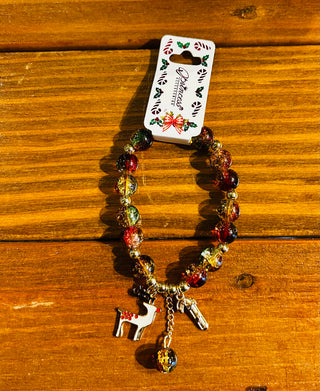 Love and Repeat Stretch Christmas Charm Bracelet Style 5
