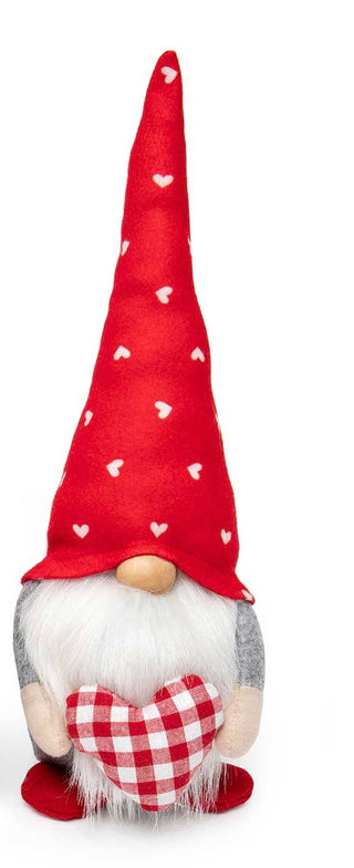 Valentine Heart Gnome w/Wood Nose