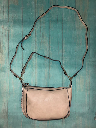 Jen & Co Sierra Whipstitch Shoulder Bag Parchment M2508