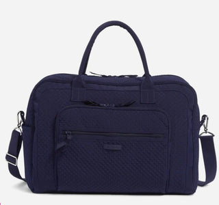 Vera Bradley Weekender Travel Bag Microfiber Classic Navy