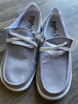 Gypsy Jazz Holly 3 Slip On Canvas Shoes Grey 8.5