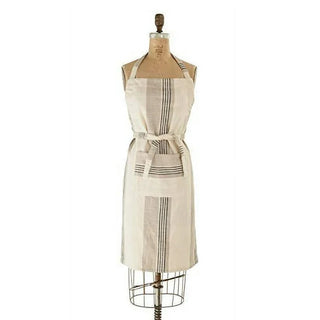 Creative Co-op Striped Cotton Apron