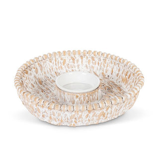 White Washed Hyacinth Chip & Dip