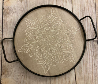 Decorative Tray w/Inlay Design