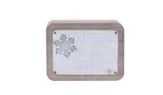 Wood Christmas Block Sign