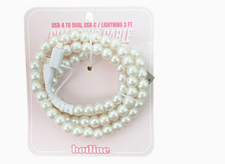 Hotline 3ft Charging Cable Pearl