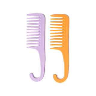 Lemon Lavender Knot Today Detangling Shower Comb Purple/Orange