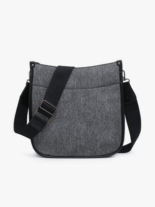 Jen & Co Chloe Denim Crossbody Black M177DN-BK