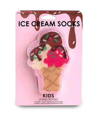 Living Royal Kids Ice Cream 3D Crew Socks