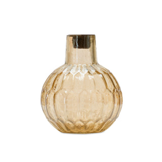 Gold Glass Candleholder