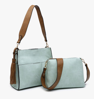 Jen & Co Lyla Bucket Bag Light Teal M1867