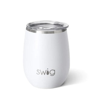 Swig White Stemless Wine Cup 14oz.