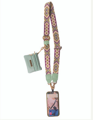 Simply Southern Crossbody Phone Wallet Natural Pattern