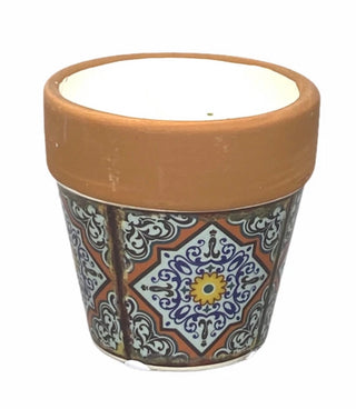 Swan Creek Mediterranean Medium Flower Pot Candle