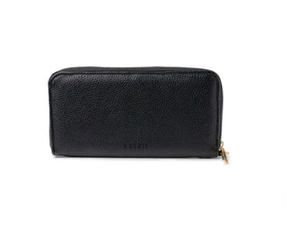 Kedzie Eclipse Zip Around Clutch Black