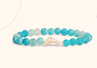 Fahlo Dolphin Bracelet Aqua Blue