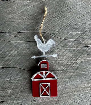 Wooden Barn Ornament