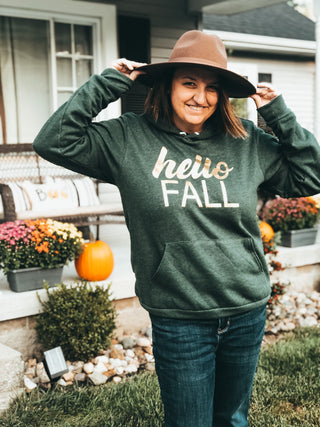 Hello Fall Hoodie Sweatshirt