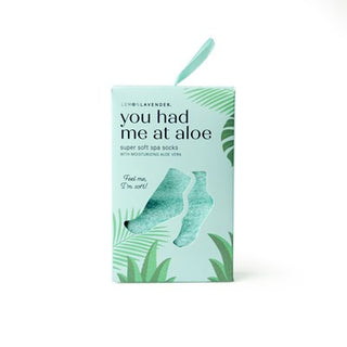 Lemon Lavender You Had Me At Aloe Socks