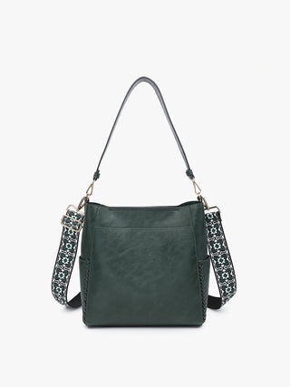 Jen & Co Penny 2-in-1 Bucket Bag Hunter Green M2070