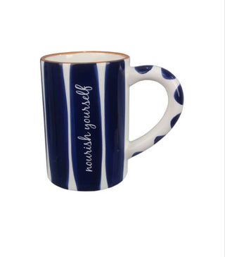 Ceramic Blue & White Mug