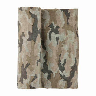 Mudpie Camo Muslin Swaddle Blanket