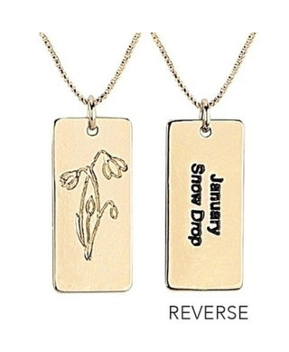 Alexa’s Angels Birth Flower Necklace January