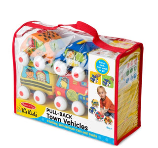Melissa & Doug Pull-Back Town Vehicles