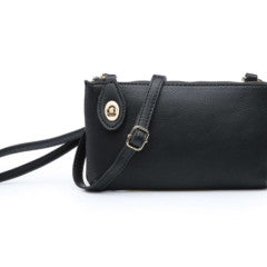 Jen & Co Kendall Crossbody Wristlet Black M1818