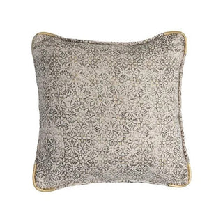 Square Cotton Print Pillow, 18”