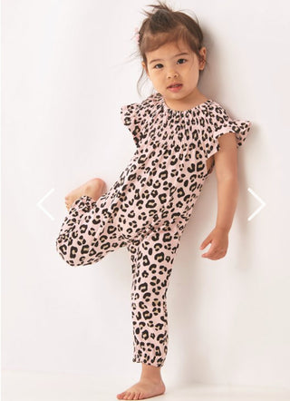 Check Meowt Smocked Infant Jumpsuit