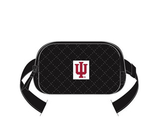 Vera Bradley Mini Belt Bag Black with Indiana University