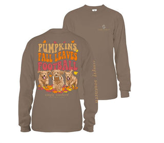 Simply Southern Long Sleeve T-Shirt Leaves Army