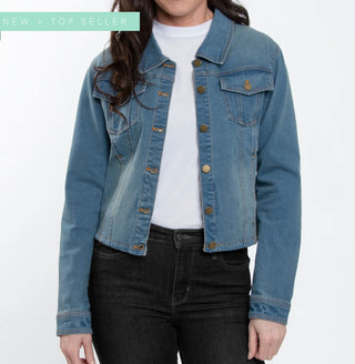 Elsie & Zoey Bowie Stretch Denim Jacket